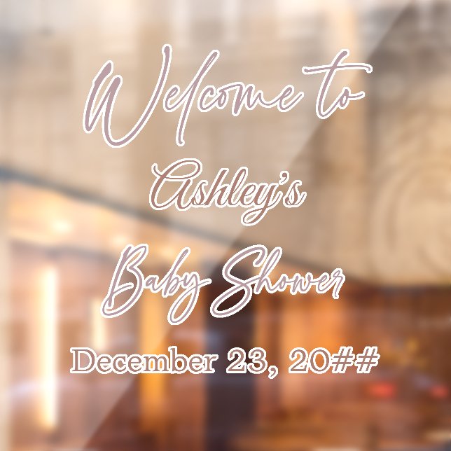 Elegantes Kalligrafie-Skript Einfache Bohemische M Fensteraufkleber (Blatt 2)