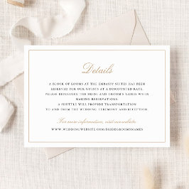 Elegantes Kalligrafie-Skript Hochzeit einfache Det Einladung