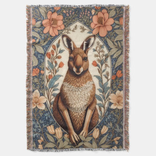 Elegantes Känguru, inspiriert von William Morris Decke