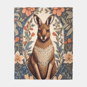 Elegantes Känguru, inspiriert von William Morris Fleecedecke
