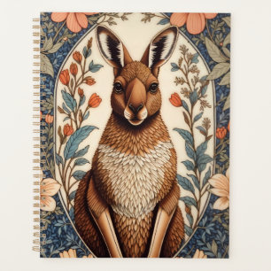 Elegantes Känguru, inspiriert von William Morris Planer