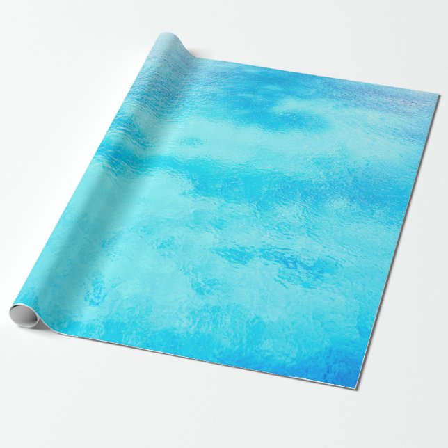 Elegantes karibisches Türkismeer Geschenkpapier (Ungerollt)