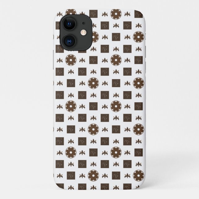 Elegantes kariertes Muster Case-Mate iPhone Hülle (Rückseite)