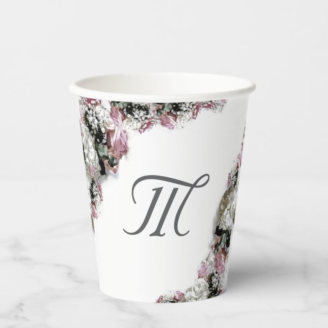 Elegantes katholisches Brautparty Pappbecher (Vorderseite)