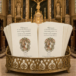 Elegantes katholisches Programm zur Hochzeit latei