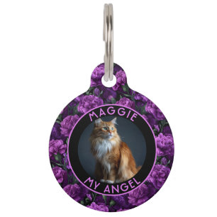 Elegantes Katzen-Vater-Geschenk Nelken Haustiermarke