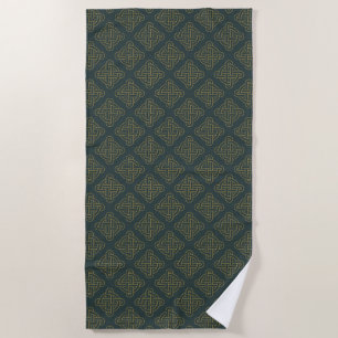 Elegantes keltisches Knoten-Muster Strandtuch