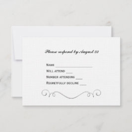 Elegantes keltisches Kreuz UAWG RSVP Karte