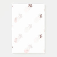 elegantes klares Imitat-Rosen-Goldtropische Ananas