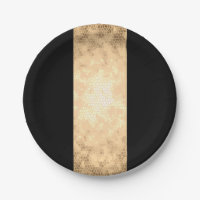 elegantes klares Imitatgold und schwarze Streifen