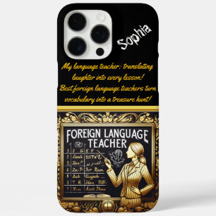 Elegantes Klassenzimmer mit Inspirierend Lehrer iPhone 16 Pro Max Hülle