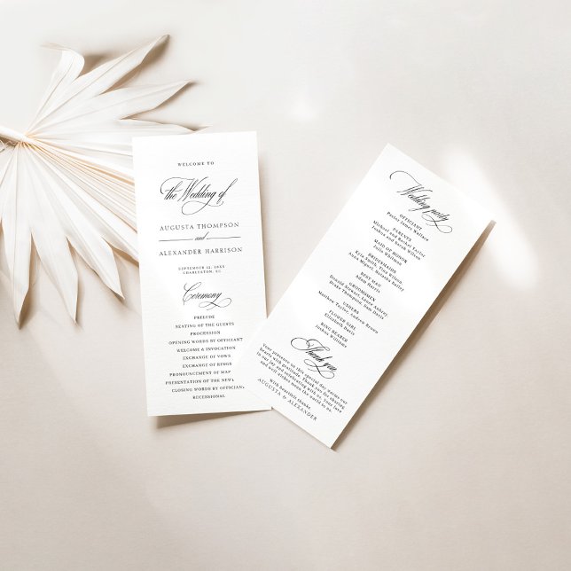 Elegantes klassisches Calligrafy White Wedding Pro (Von Creator hochgeladen)