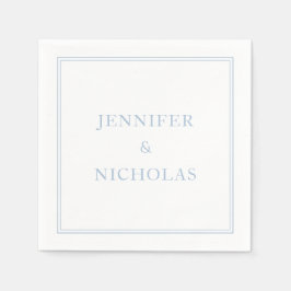 Elegantes klassisches Formal Powder Blue Wedding Serviette