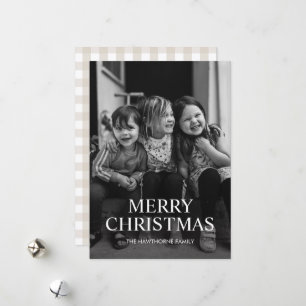 Elegantes klassisches Frohe Weihnachten Foto