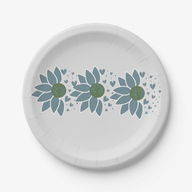 Elegantes klassisches, modernes Papier Pappteller (Vorderseite)