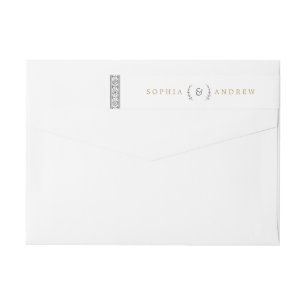 Elegantes klassisches Oldtimer-Hochzeitsmonogramm