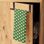 Elegantes klassisches Polka Dots Green Template Geschirrtuch<br><div class="desc">Elegante klassische Polka Dots Green Template Niedlich Küche & Dining / Tisch & Küche Wäsche / Blank Template Forest Green Kitchen Handtuch.</div>
