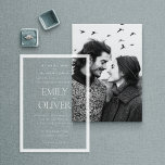 Elegantes klassisches Weißrahmen-Overlay Acryleinladungen<br><div class="desc">Mit unserem eleganten White Frame Overlay Hochzeitsakryllische Einladungen machen Sie einen bleibenden Eindruck. Die hellen Einladungen für Hochzeitsfeiern zeichnen sich durch einen atemberaubenden, weißen Rahmen und ein Overlay-Design aus, das zeitlose Eleganz mit modernem Design verbindet. Sie sind aus hochwertigem Acryl gefertigt und bieten eine luxuriöse und einzigartige Alternative zu traditionellen...</div>