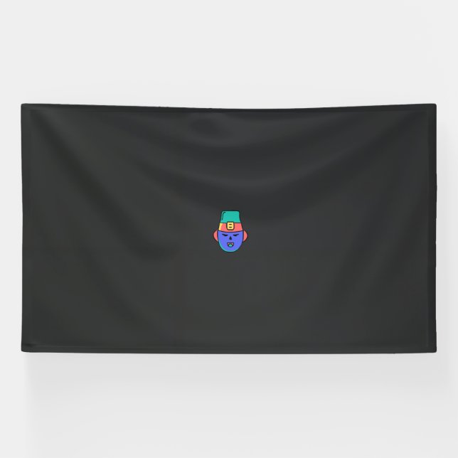 Elegantes Kleeblatt-Design für St. Patrick's Banner (Horizontal)