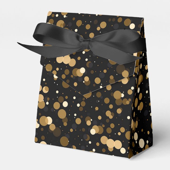 Elegantes Konfetti-Fliesenmuster Geschenkschachtel (Vorderseite)