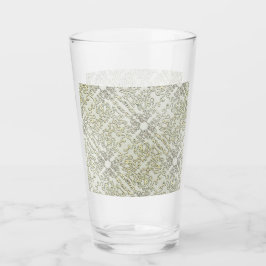 Elegantes Kritzelmuster in Gold & Silber Glas