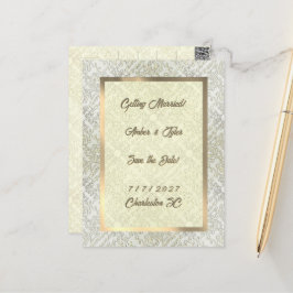 Elegantes Kritzelmuster Postkarte