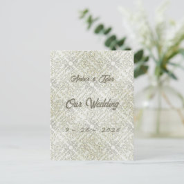 Elegantes Kritzelmuster Postkarte