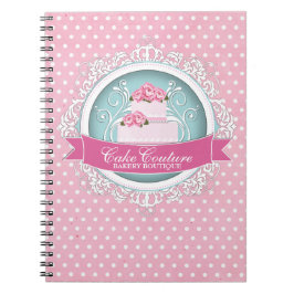 Elegantes Kuchen-Künstler-Anmerkungs-Buch Notizblock