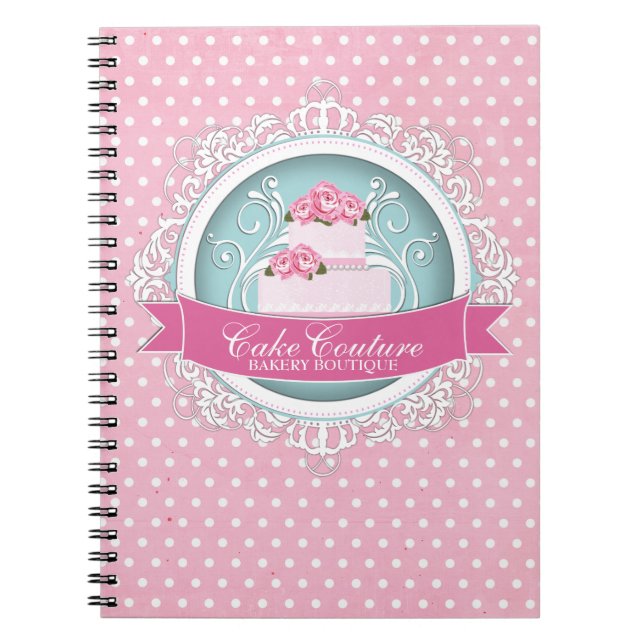 Elegantes Kuchen-Künstler-Anmerkungs-Buch Notizblock (Vorderseite)