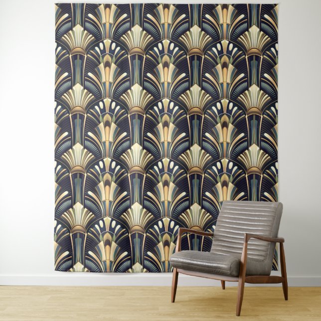 Elegantes Kunstgold Deko Wandteppich (Beispiel)