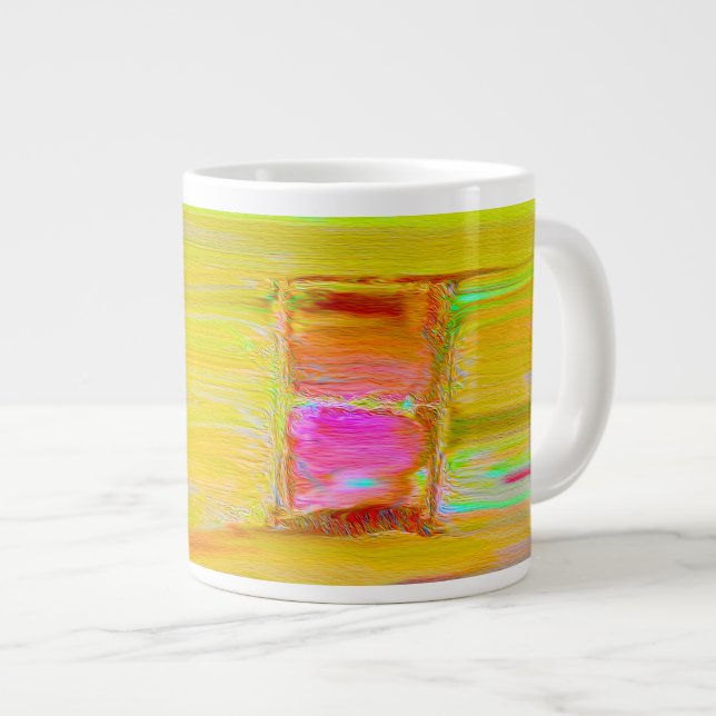 Elegantes künstlerisches Dunkles Winternachtsgemäl Jumbo-Tasse (Vorderseite Rechts)