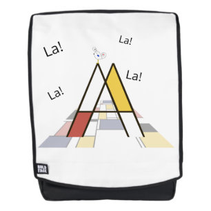 Elegantes, künstlerisches Monogramm. Buchstabe A Rucksack