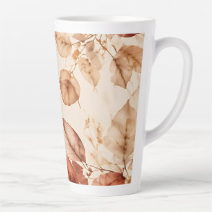 Elegantes Kupfer-Gold-Herbstlaub Botanisches Muste Milchtasse