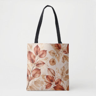 Elegantes Kupfer-Gold-Herbstlaub Botanisches Muste Tasche