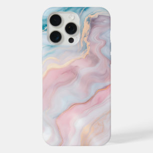 Elegantes Kupfer Mädchenhaftes Roségold-Marmor iPhone 15 Pro Max Hülle