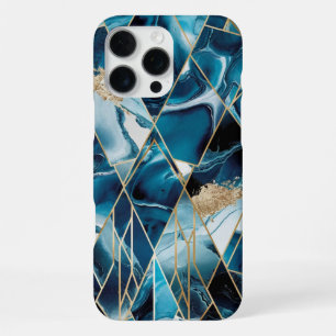 Elegantes Kupfer Weibliche opulente Türkisgold-U iPhone 16 Pro Max Hülle