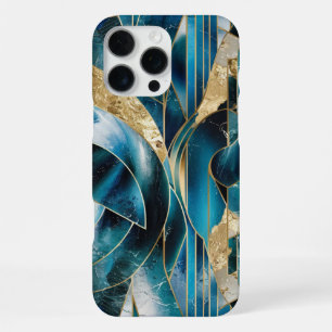 Elegantes Kupfer Weibliches Opulentes Teal Gold iPhone 16 Pro Max Hülle
