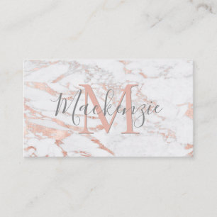Elegantes Kupferstich-Rose-Goldfolie Visitenkarte