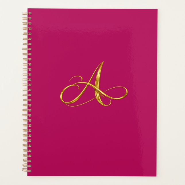Elegantes kursives 'A' Planer-Cover Planer (Vorderseite)
