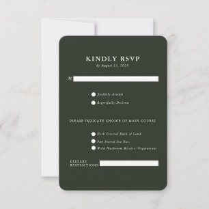 Elegantes Landhaus Ranch-RSVP-Karte RSVP Karte