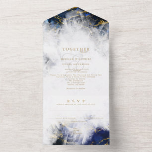 Elegantes Lapis Lazuli Kristall Druse All In One Einladung