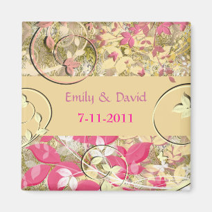 Elegantes Laub Magnet
