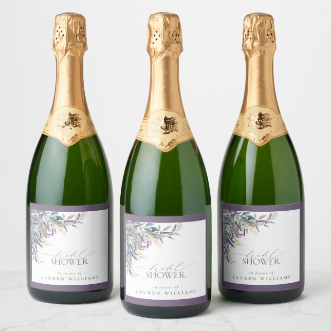 Elegantes Lavendel-Brautparty (Flaschen)