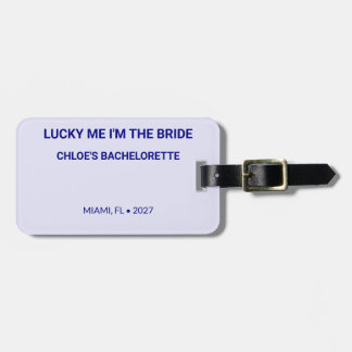 Elegantes Lavendel Lucky Me Reiseziel Gepäckanhänger