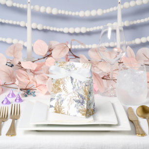 Elegantes Lavendel- und Pampas-Aquarell-Blumenmust Geschenkschachtel