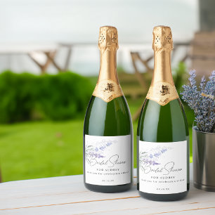 Elegantes Lavendel-Wasserfarbe-Hochzeitsdusche-Ges