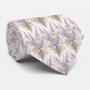Elegantes Lavendelbouquet Krawatte