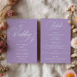 Elegantes LavendelScript in einer Hochzeit Einladung<br><div class="desc">Eine raffinierte Lavender lila Hochzeitseinladung mit fließender Kalligraphie und minimalistischen Serif-Akzenten. Dieses zeitlose Design vereint moderne Einfachheit und elegante Romantik, die sich perfekt für eine klassische oder formelle Hochzeit eignet. Das saubere Layout erlaubt es, die Namen und Details zu unterscheiden, während die passende Detailkarte sicherstellt, dass alle Informationen gut koordiniert...</div>
