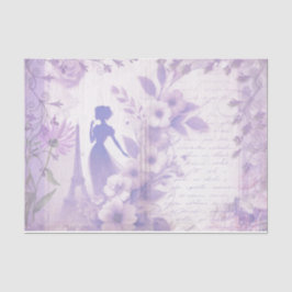 Elegantes lavender Wasserfarben-Blumenpapier Seidenpapier