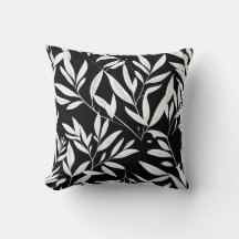 Elegantes leaf botanisches Werftkissen